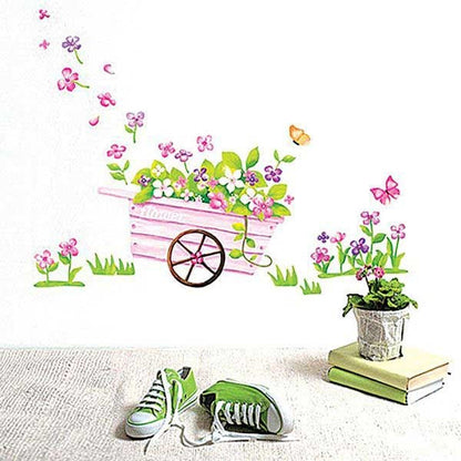 TipTop Wallstickers (Handbarrow & Flower)