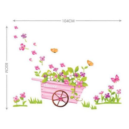TipTop Wallstickers (Handbarrow & Flower)
