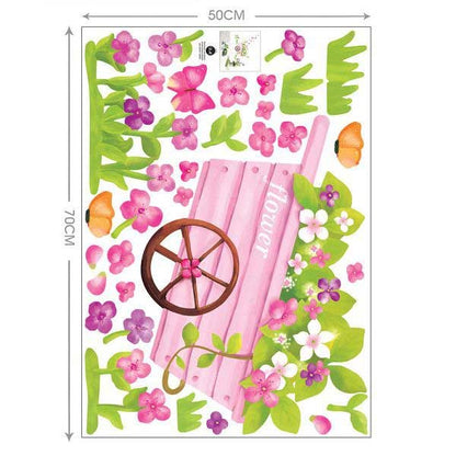 TipTop Wallstickers (Handbarrow & Flower)