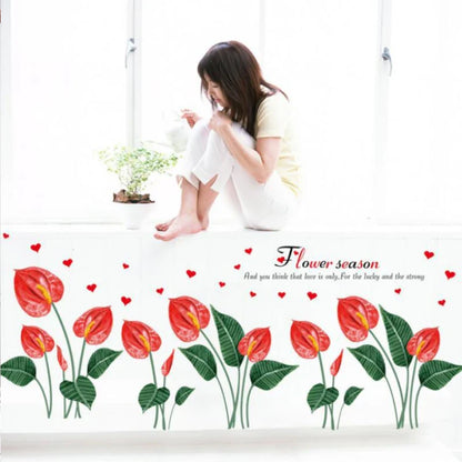 Cactus Flower Decorative Stickers Window Stairs Living Room TV Background Other Decorative Wall Sticker sk9390