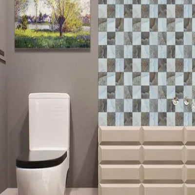 DIY Kitchen Bathroom Bathroom Simulation Wall Tile Waterproof Wallpaper, Peel and Stick Tile Backsplash Wall Tiles 8"x8" (6 Sheets) JM706
