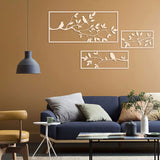 Branches of a tree with birds 3 Panels