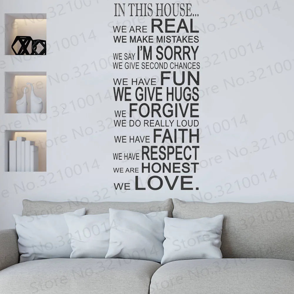 English Letter Wall Sticker