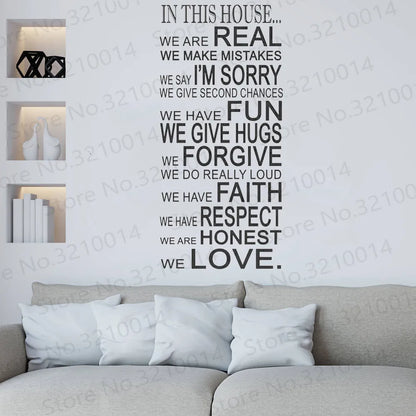 English Letter Wall Sticker