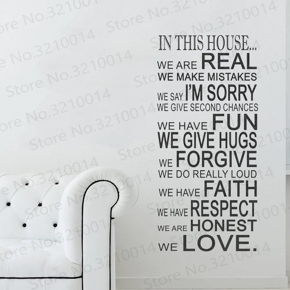 English Letter Wall Sticker