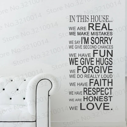 English Letter Wall Sticker
