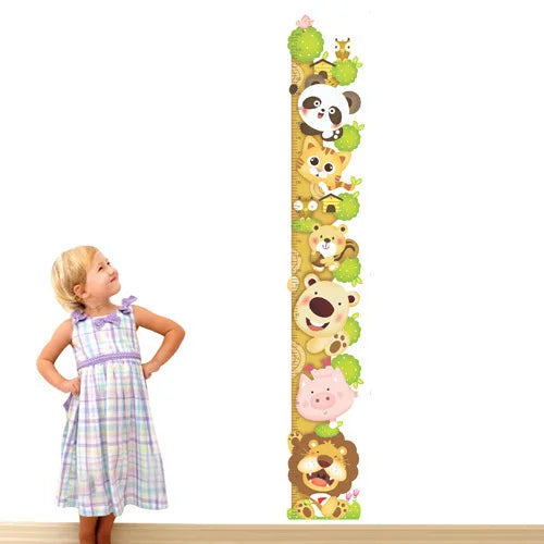 Measure height panda height pastes PVC wall sticker Abc1014