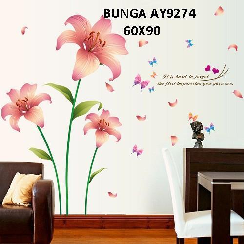 Living room wall creative floral stickers XL8135 rain flower removable wall stickers
