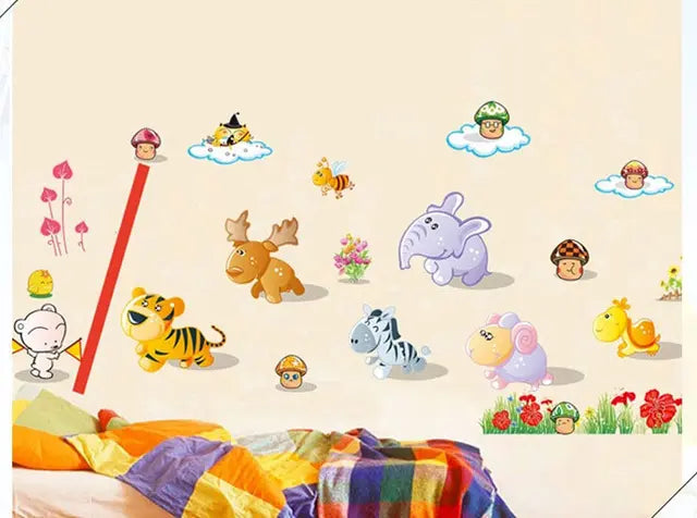 Fairs wall stickers, children's room, creative cartoon height sticker, self-adhesive wallpaper sticker,