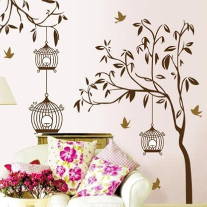 Birds Cage Wall Sticker (AY9039)