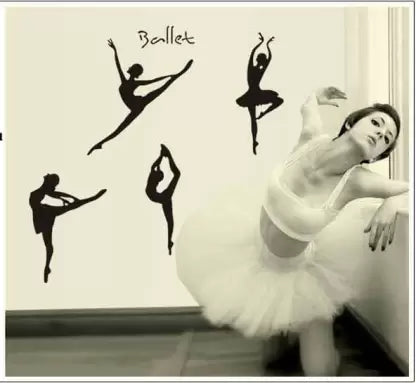 Wall Sticker Ballet Steps Living Room Bedroom Music Classroom Dance Training Decoration