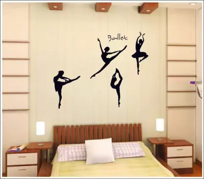 Wall Sticker Ballet Steps Living Room Bedroom Music Classroom Dance Training Decoration