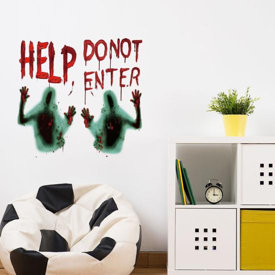 Zombie Hand Decal Good Multipurpose Eye-catching Window Decal Vivid Halloween Zombie Hand Wall Window Stickers Zombie Hand Decal