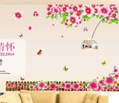 STICKER DINDING AY9042 Soft Flower wall stiker