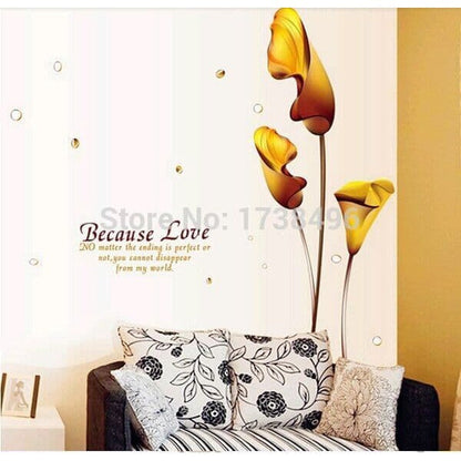 AY9080 Beacause Love WALSTIKER WALL STIKER 60X90 sticker