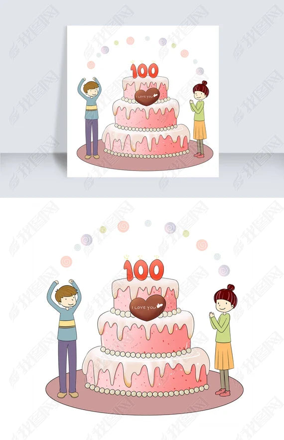 Cake Boy Girl Print Self-adhesive Wall Sticker Decal Wallpaper 70x50cm