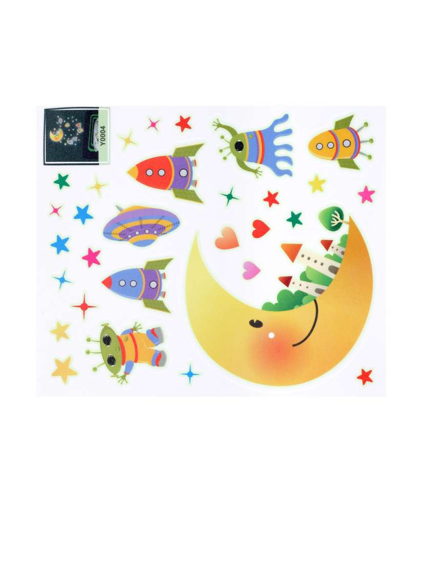 Rarity Moonlight Glow Reusable Stickers