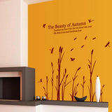 ELECTROPRIME Home Accent DIY Mural Dragonfly Bulrush Wall Sticker size 6x90 ay9023b