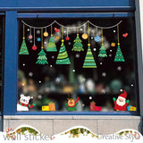 Wall stickers Christmas Christmas tree Santa Claus stylish stickers
