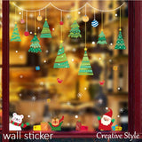 Wall stickers Christmas Christmas tree Santa Claus stylish stickers