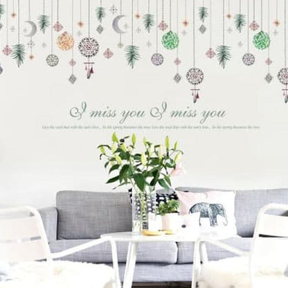 RADJA WALL STICKER SK9311 BEAD CURTAIN 60X90 WALSTIKER WALLSTICKER