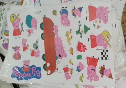 Peppa the Pig Peel and Stick Wall Decals  LM7068 Size: 50x70