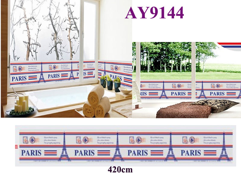 AY9144  Paris Eiffel Tower List Wall Sticker Wal Stiker Dinding