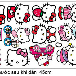 HELLO KITTY LIGHT SWITCH DECAL