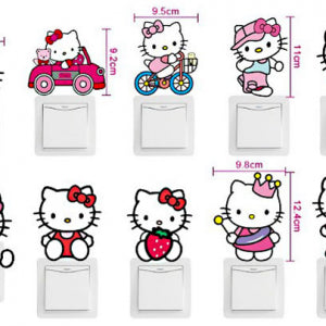 HELLO KITTY LIGHT SWITCH DECAL