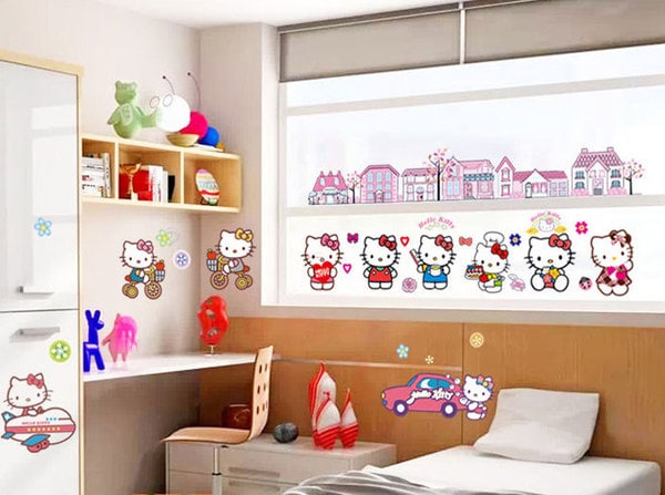 Hello Kitty wall decal  size 60x90 df9908