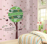 Wallstick " Green Happy Tree " wallsticker DM570090