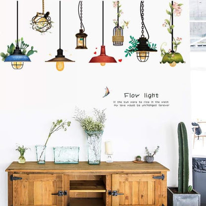 Cool Light Retro sticker SK9364 (90x60) Wall Sticker - multicolour