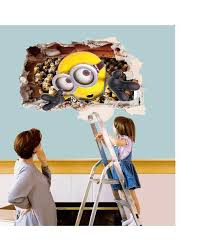 Minions face NON LICENSED Removable Wall Sticker Art Decal Kids Room Decor USA ay9268 60x90
