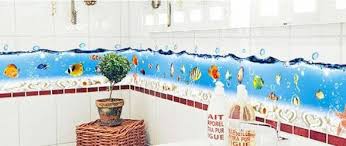 AY917 Finding Nemo Removable Sticker 60x90cm Cartoon Bathroom Decor Occean World Wall Corner Line Cling 6% off total if 2lots
