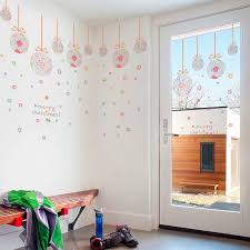 The new environmentally friendly PVC removable glass Christmas ball lob window dressing mall restaurant sticker SK9071
