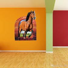 3D Horse animals Background Wall Sticker for Living Room SK9074