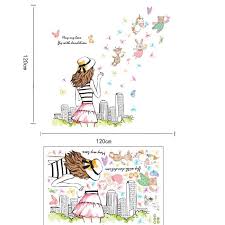 Wall Stiker ABC1060 Girl n Fly – Wallsticker  Wall Sticker  Wallstiker  Wall Stiker Stiker Dinding  Hiasan Dinding