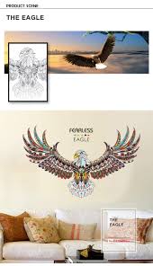 New Style Eagle Decoration Mural Cool Library Office Restaurant Wall Stickers [SK9154]