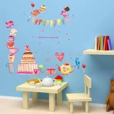 ABC1062 Hand-painted Bird Cartoon Wall Sticker - Multi