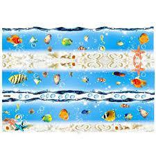 AY917 Finding Nemo Removable Sticker 60x90cm Cartoon Bathroom Decor Occean World Wall Corner Line Cling 6% off total if 2lots