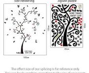Ay6031 3D Wall Decals Family Trees DIY Wall Stickers with Quotes and Photo Frame for Home Decor Living Room