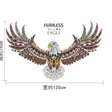 New Style Eagle Decoration Mural Cool Library Office Restaurant Wall Stickers [SK9154]