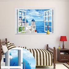 xl8022a window wall stickers removable wall stickers living room sofa backdrop bedroom decorative painting landscapes