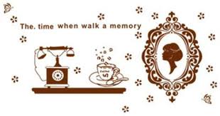 wall sticker with photo frames / Interior wall sticker with photo frames AY6033
