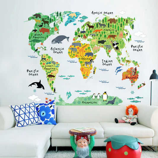 Interior Wall Sticker Choyo ZY037 World Map