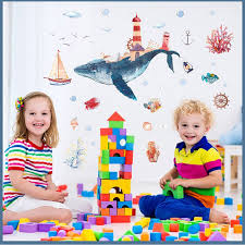 Wall stickers underwater world whale bedroom living room wall stickers HM92020