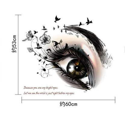 Sks6031 wall stickers beautiful eye living room bedroom wall decoration home decoration mural art