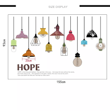 Sk9144 Colorful Light Lamp Wall Sticker