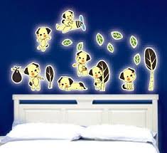 Luminous Baby Dog Wall Decals Cute Puppy Fluorescent Stickers for Home Decoration Kids Cartoon Wallpaper Glow in the Dark Room