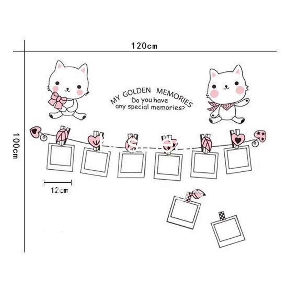 JM7103 Photo Frame Wall Stickers Home Decor Cute Decals Quotes Kids DIY Adesivo de Parede Removable Mixable